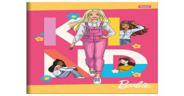 Caderno Brochurão Barbie 48 Folhas Foroni Dokassa Distribuidora