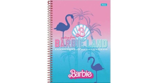 Caderno Universitário Barbie The Moivie 160 Folhas Foroni Dokassa