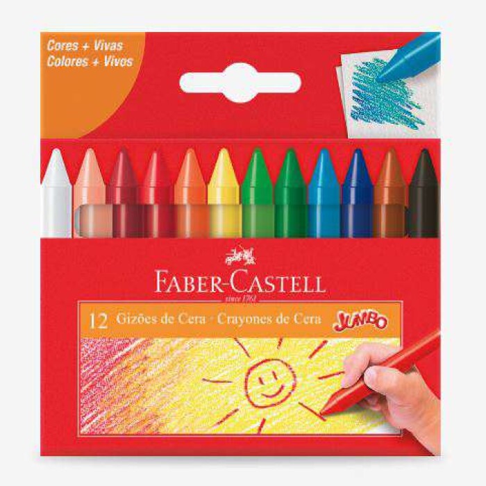 Giz De Cera Jumbo Faber Castell Dokassa Distribuidora