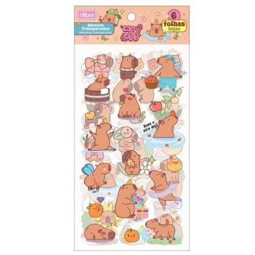 Adesivo Decorado Duplo CapyClub- Tilibra