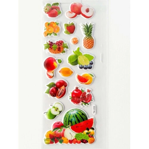 Adesivo Sticker Sortidos frutas - mozi