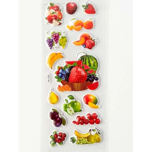 Adesivo Sticker Sortidos frutas - mozi