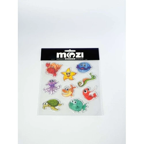 Adesivo Sticker Sortidos fundo do mar - mozi
