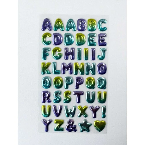 Adesivo Sticker Sortidos letras col - mozi