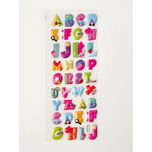 Adesivo Sticker Sortidos letras e numeros - mozi