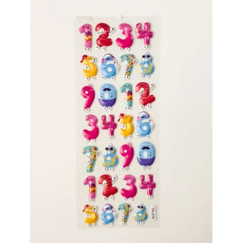 Adesivo Sticker Sortidos letras e numeros - mozi