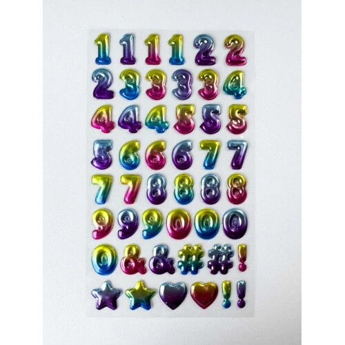 Adesivo Sticker Sortidos numeros - mozi