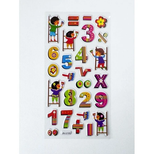 Adesivo Sticker Sortidos numeros - mozi
