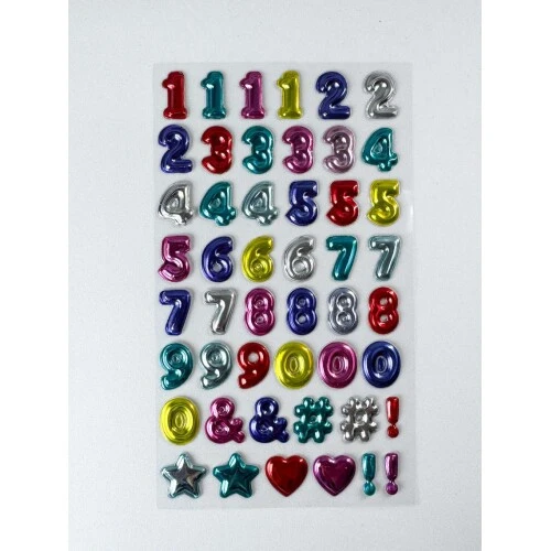 Adesivo Sticker Sortidos numeros - mozi