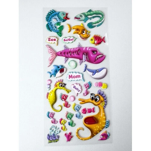 Adesivo Sticker Sortidos peixes - mozi