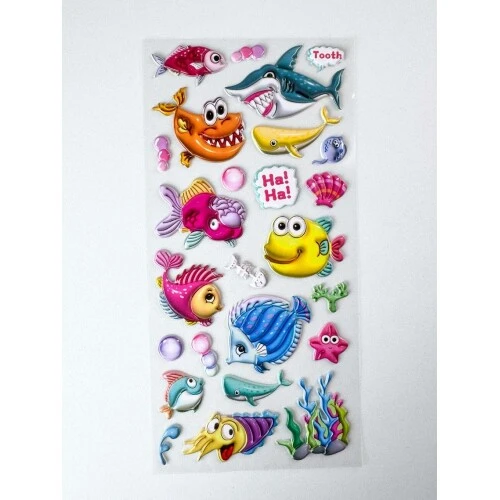 Adesivo Sticker Sortidos peixes - mozi