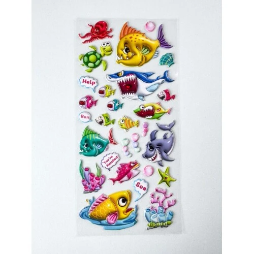 Adesivo Sticker Sortidos peixes - mozi