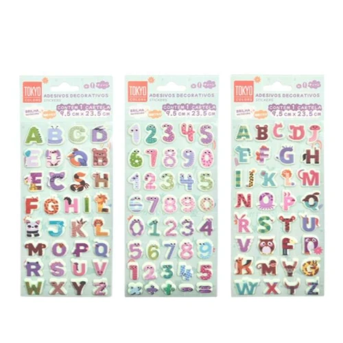 Adesivo numérico brilha no escuro - Tokyo