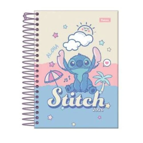 Agenda Anual 2026 Stitch 176 folhas - Foroni