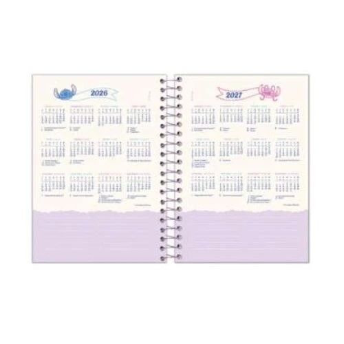 Agenda Anual 2026 Stitch 176 folhas - Foroni