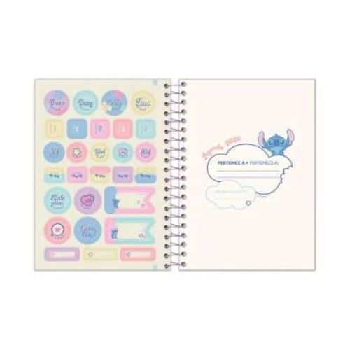 Agenda Anual 2026 Stitch 176 folhas - Foroni