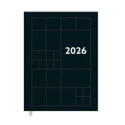 Agenda Anual Compacta Preta 168 folhas - Foroni
