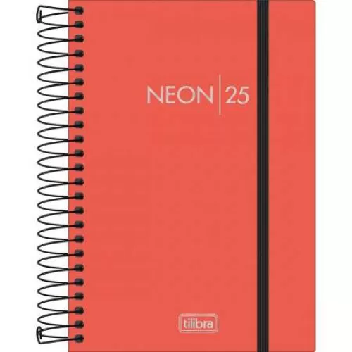 Agenda Anual Espiral Neon 176 folhas - Tilibra