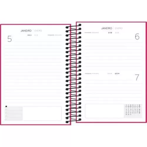 Agenda Anual Espiral Neon 176 folhas - Tilibra