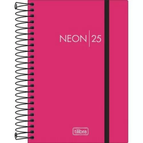 Agenda Anual Espiral Neon 176 folhas - Tilibra