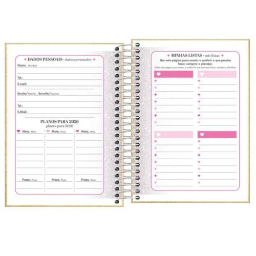Agenda Anual Espiral Shine 176 folhas - Tilibra