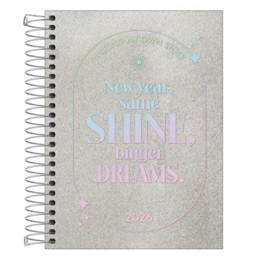 Agenda Anual Espiral Shine 176 folhas - Tilibra