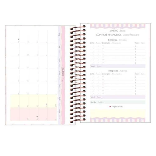 Agenda Anual Espiral Soho 176 folhas - Tilibra