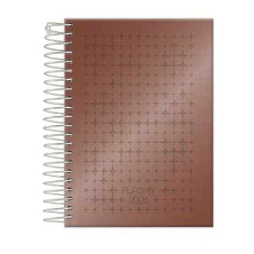 Agenda Anual Flashy Metalizada 176 folhas - Foroni