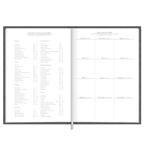 Agenda Anual Milano Chumbo 176 Fls - Tilibra