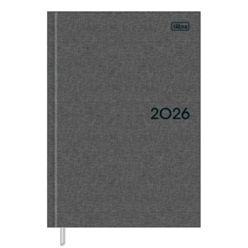 Agenda Anual Milano Chumbo 176 Fls - Tilibra