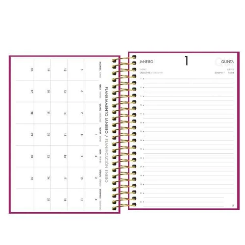 Agenda Anual Napoli Espiral 176 folhas - Tilibra