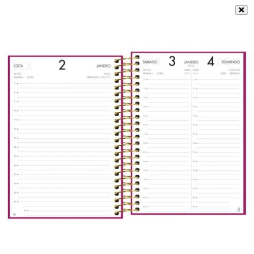 Agenda Anual Napoli Espiral 176 folhas - Tilibra