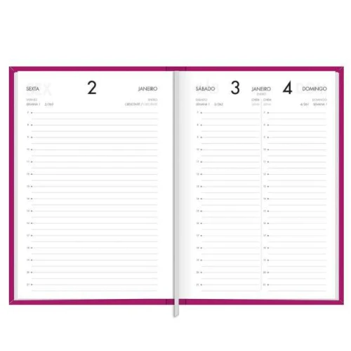 Agenda Anual Napoli Pink 176 Folhas - Tilibra