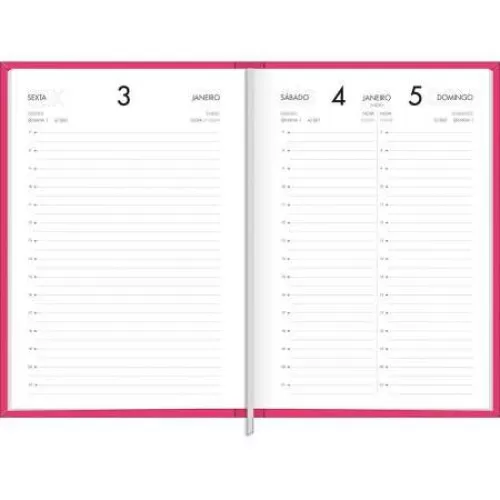 Agenda Anual Napoli Pink 176 Folhas - Tilibra