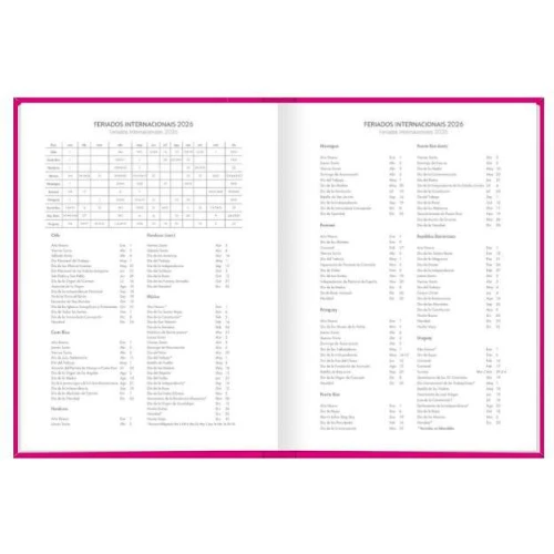 Agenda Anual Pepper Pink 160 folhas - Tilibra