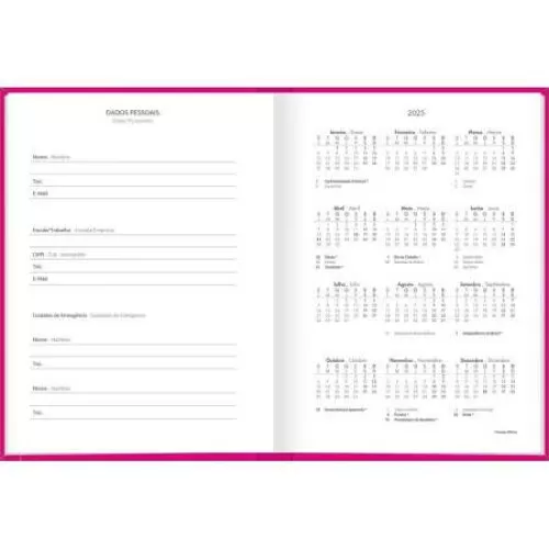 Agenda Anual Pepper Pink 160 folhas - Tilibra