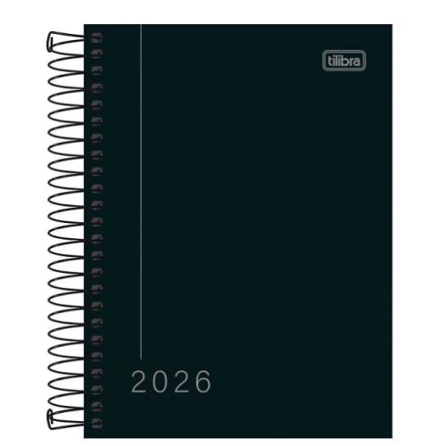 Agenda Anual Pepper Preta 160 folhas - Tilibra