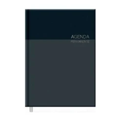 Agenda Anual Permanete Color Preta 192 folhas - Foroni