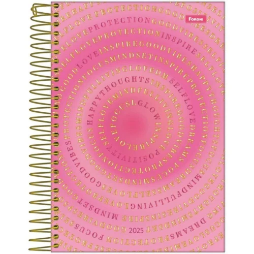 Agenda Espiral Anual Blush Foroni 176 Fls