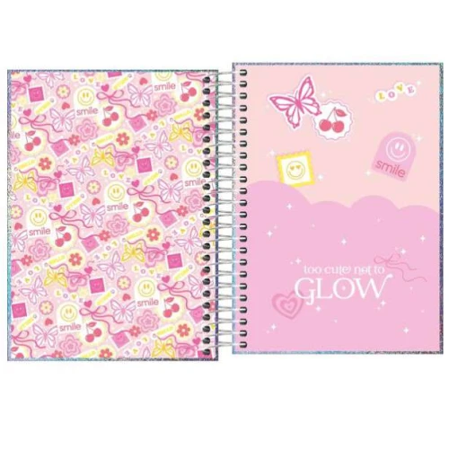 Agenda Espiral Anual Glow 176 Folhas - Tilibra