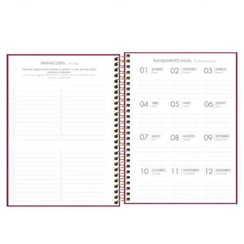 Agenda Espiral Anual Lume 176 folhas - Tilibra
