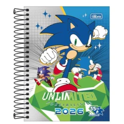 Agenda Espiral Anual Sonic 176 Folhas - Tilibra
