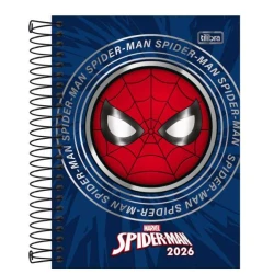 Agenda Espiral Anual Spider Man 2026 176 Folhas - Tilibra