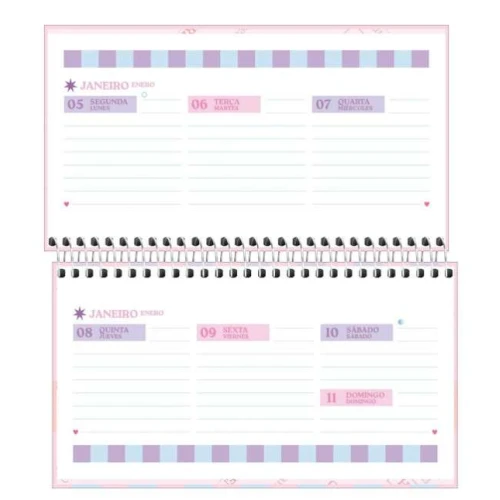 Agenda Semanal Bolso Happy 64 folhas - Tilibra