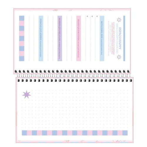 Agenda Semanal Bolso Happy 64 folhas - Tilibra