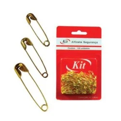 Alfinete de Segurança Kit Dourado 00