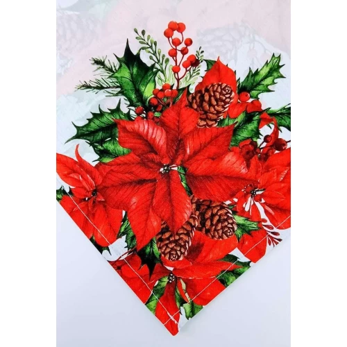 Americano de Natal Flor 44x34cm unidade - NSW