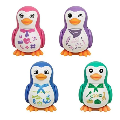 Apontador com Borracha Pinguim Sortido - Molin