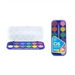 Aquarela 12 cores c/ pincel - Cis