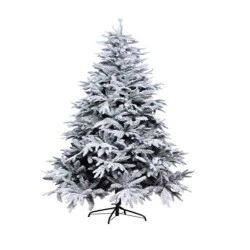 Árvore de Natal Andes 210 cm Nevada Cromus Pinheiro Imponente com Efeito Nevado